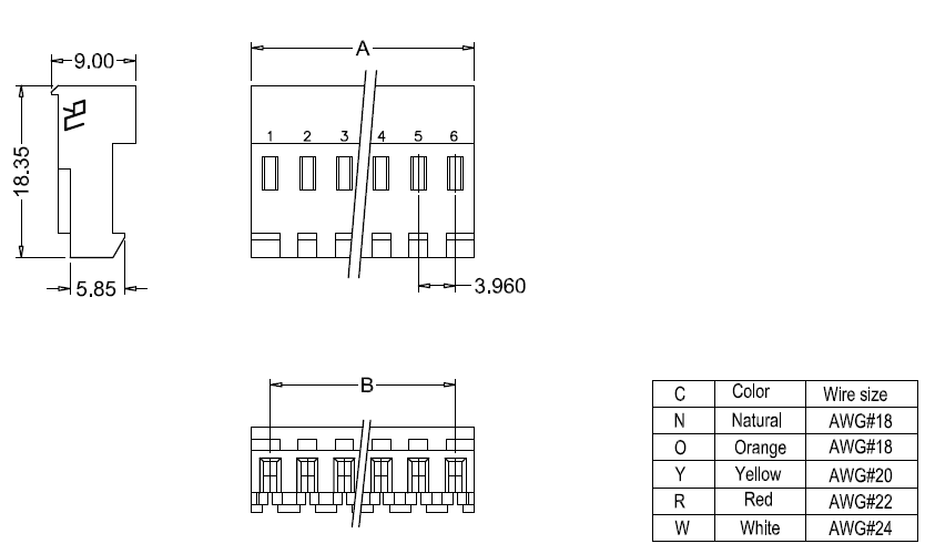 M7060R-N-C dimensions M7060R-N-C dimensions