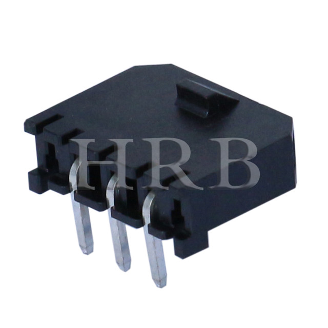 DIP M3045R Right Angle Single Row Header Connector with Snap-in Plastic Peg PCB Lock