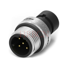 M12 D-coding Freestyle Mounting Male Circular Connector 4-5 Poles