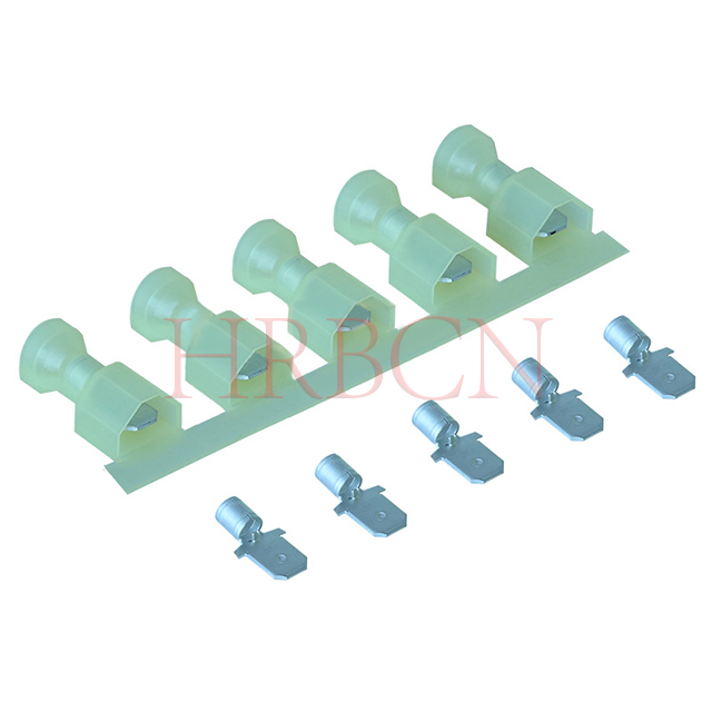 HRB 6.35mm Straight Insulated Male Terminal AWG12-10 M6351 Series