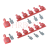 HRB 6.35mm Fully Insulated Straight Male Terminal AWG22-18
