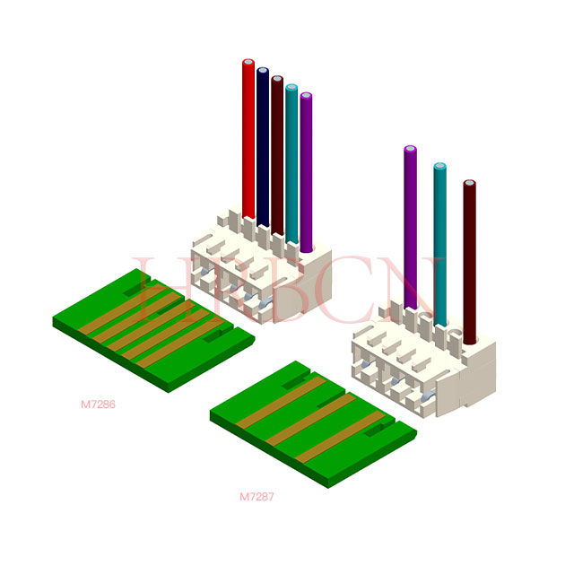 RAST 2.5 connector for home appliances automotive HVAC applications