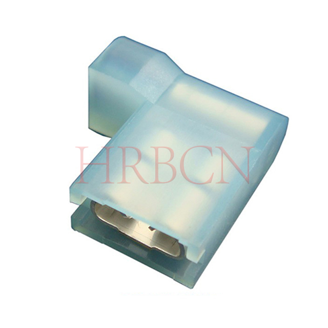 HRB M7600 6.35mm AWG16‑14 blue flag insulated female disconnect terminal