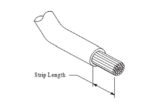 wire strip length