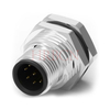 M12 B-coding Panel Front Mounting Male Circular Connector 3-5 Poles
