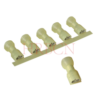 HRB M6350 6.35mm AWG12-10 yellow insulated female disconnect terminal