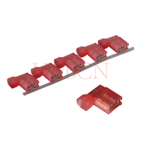 HRB M7600 6.35mm AWG22‑18 red flag insulated female disconnect terminal