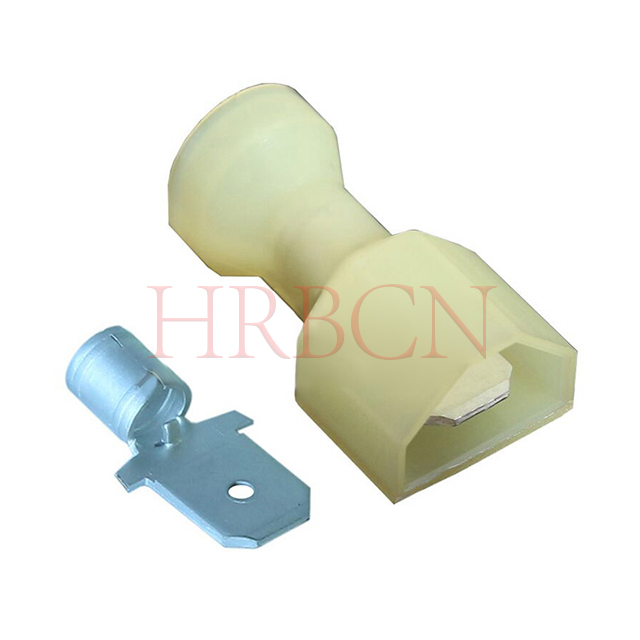 6.35×0.8mm Tin-Plated Brass Male Terminal for AWG12-10 Wire