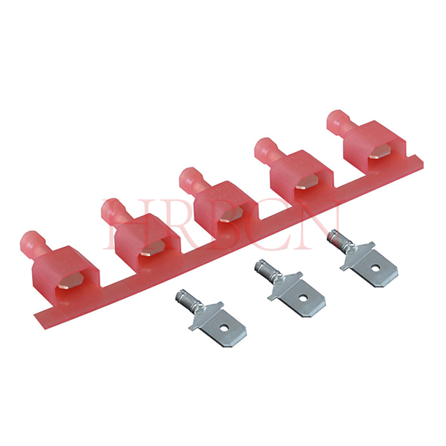 Insulated Male Terminal AWG22-18 Dimple/Hole Detent