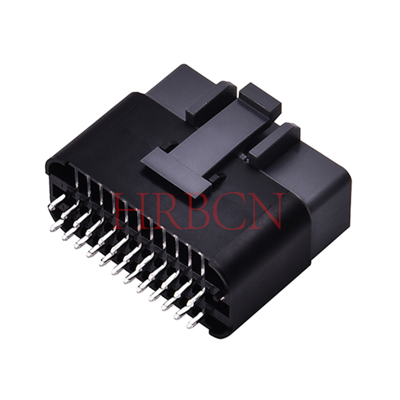 HRB 2.0mm wire-to-board waterproof receptacle housing mating with horizontal PCB header