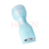HRB M6350FNS 4.8mm Fully Insulated Female Quick Disconnect Terminal, AWG 16-14, blue nylon, tin-plated brass, for automotive and home appliance wiring
