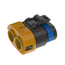11.0mm Pitch Waterproof Wire To Wire Male Connector 2 Pin