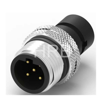 M12 B-coding Freestyle Mounting Male Circular Connector 3-5 Poles