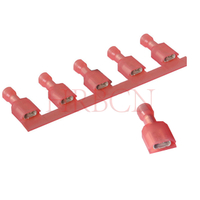 AWG22-18 5.2mm 0.205" straight insulated female receptacle quick disconnect terminal