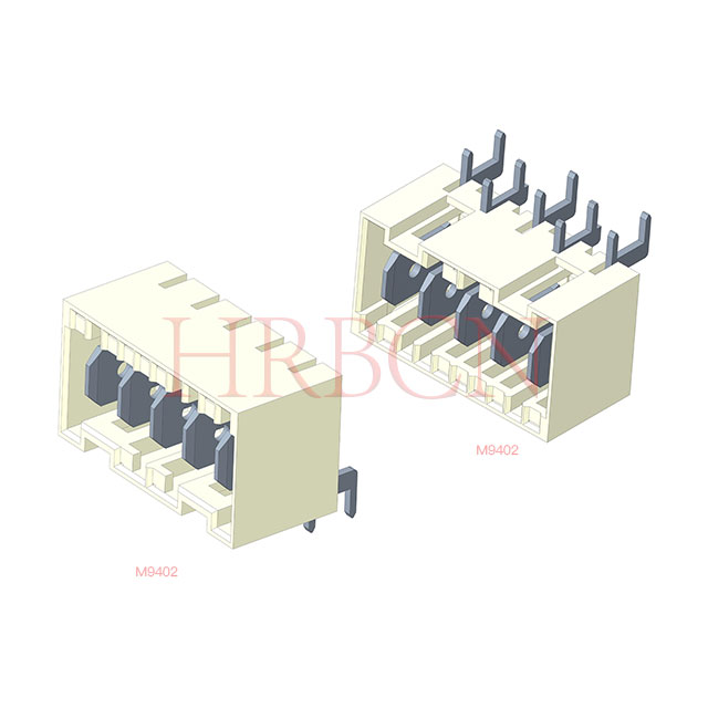 HRB RAST 5.0 Tab Header Upright/Angular with Locking & Positioning Spigot