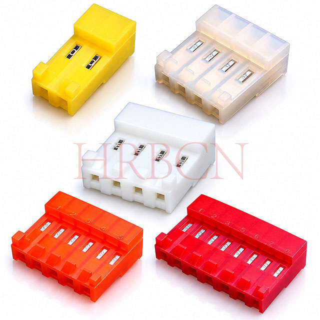 Closed End IDC Connector with Polarizing Tabs M7060R-N-C-R