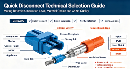 Male and Female Quick Disconnect Terminals: Differences, Benefits, and Common Applications
