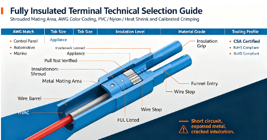 Fully Insulated Terminal: Types, Sizes, and Applications in Electrical Wiring Systems
