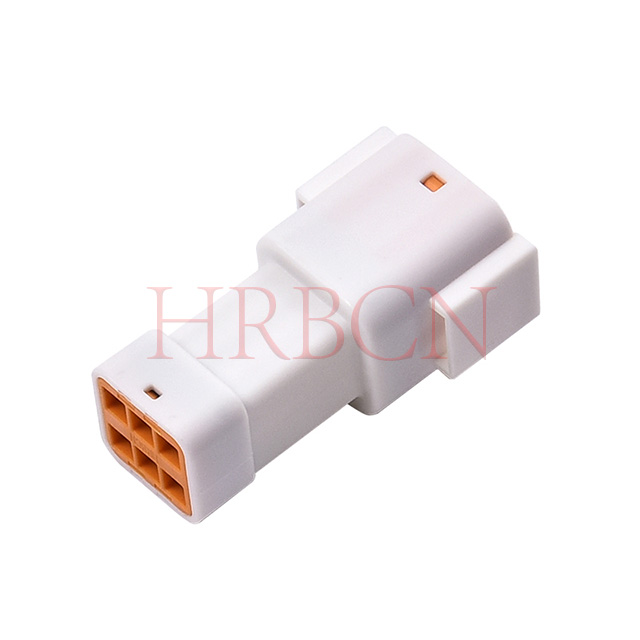 HRB 3.0mm dual‑row waterproof receptacle housing with TPA secondary lock
