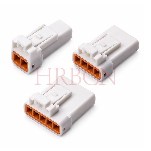 HRB 3.0mm Pitch Single Row Wire To Wire Waterproof Connectors 