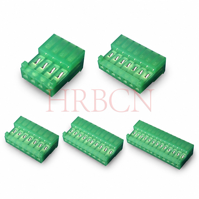 HRB 2.54mm closed end IDC connector terminal close-up