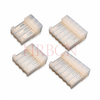 HRB M7060R-N-C-R 3.96mm 90° closed-end IDC connector with locking ramp and polarizing tabs AWG18