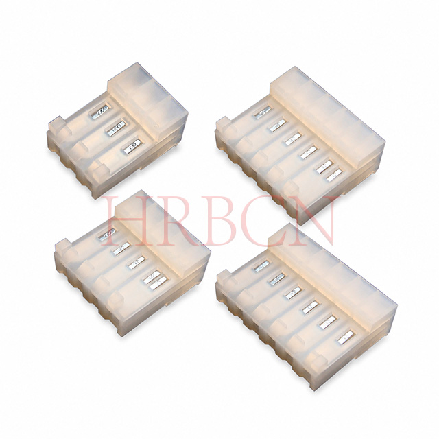 HRB M7060R-N-C-R 3.96mm 90° closed-end IDC connector with locking ramp and polarizing tabs AWG18