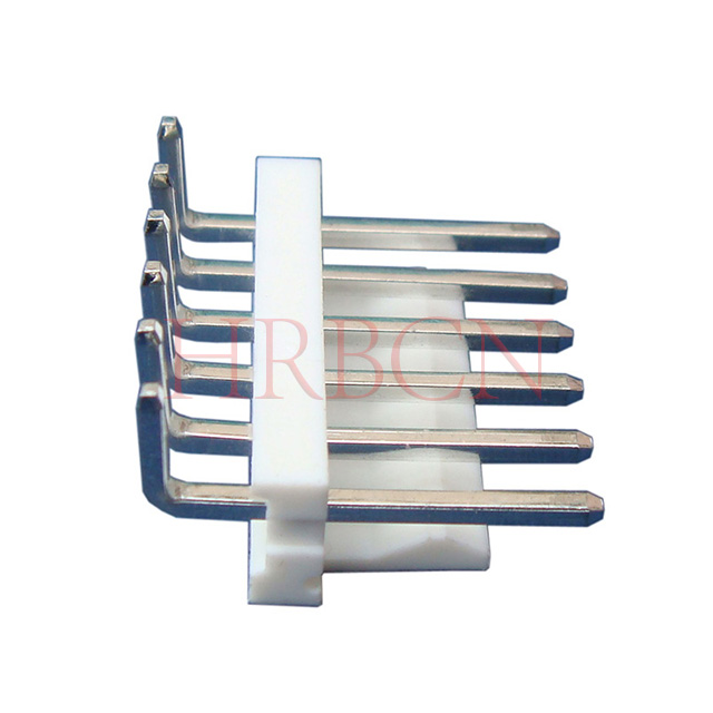M3965R‑N‑K wire‑to‑board connector, 7A 600V, right angle mount