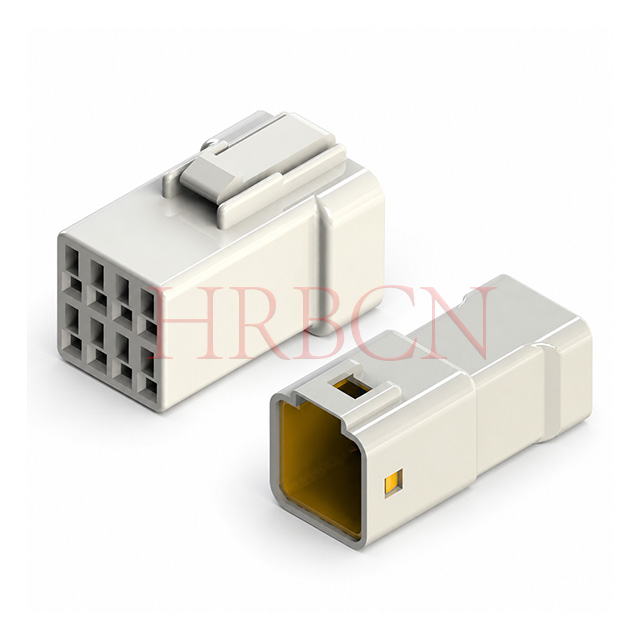 HRB 2.0mm pitch 8pin dual-row male and female housing set, wire-to-wire waterproof connector
