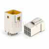 HRB 2.0mm pitch dual‑row 8‑pin(2×4) waterproof plug housing and PCB-mount header for wire‑to‑board connector