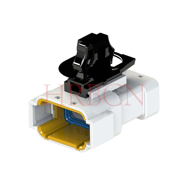 3.0mm pitch latch‑lock waterproof wire‑to‑wire electrical connector, HRB waterproof connector housing