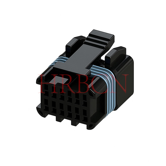 Black male housing for HRB 2.0mm wire-to-board waterproof connector