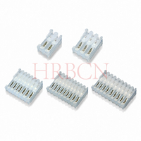 M2051-N-R feed-through IDC connector 2.54 pitch polarized design for daisy chain wiring