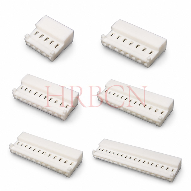 HRB 2.54mm closed end IDC connector terminal close-up