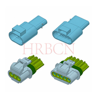 HRB A-M4084 4.0mm pitch IP67 waterproof wire to wire power connector male plug and female receptacle housing