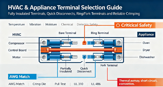 How to Choose the Right Terminal Connector for HVAC Systems and Household Appliances