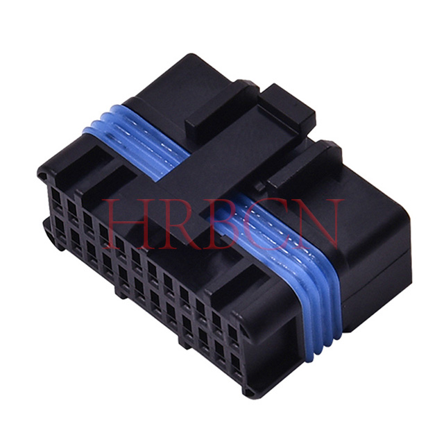 Black male receptacle housing of HRB 2.0mm compact wire-to-board waterproof connector