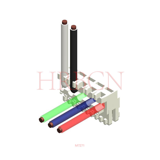 RAST 2.5 Power IDC connector with locking and polarization structure
