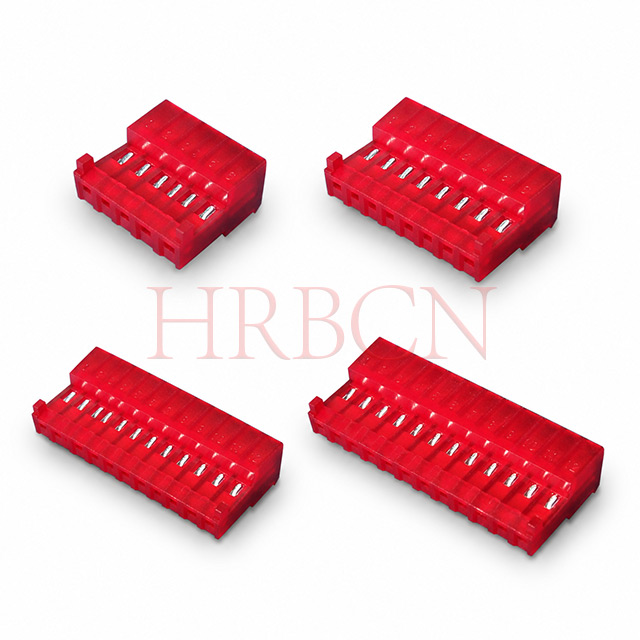 HRB 2.54mm closed end IDC connector terminal close-up