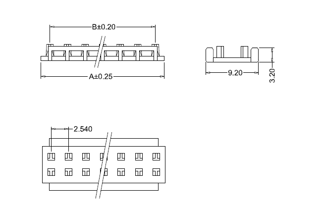 M2052-N-W feed through dust cover dimensions