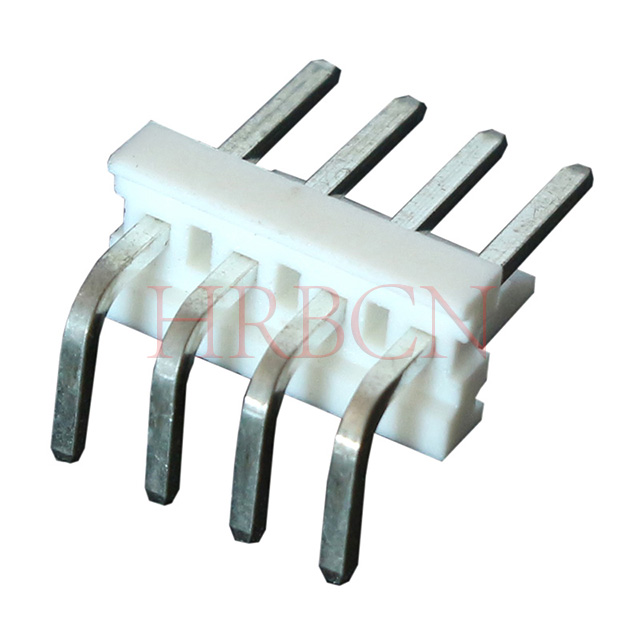 3.96mm right angle header M3965R‑N‑K rear bend post view