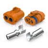 11.0mm Pitch Waterproof Wire To Wire Connector 2 Pin