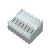 M2051-N-R feed-through IDC connector 2.54 pitch polarized design for daisy chain wiring