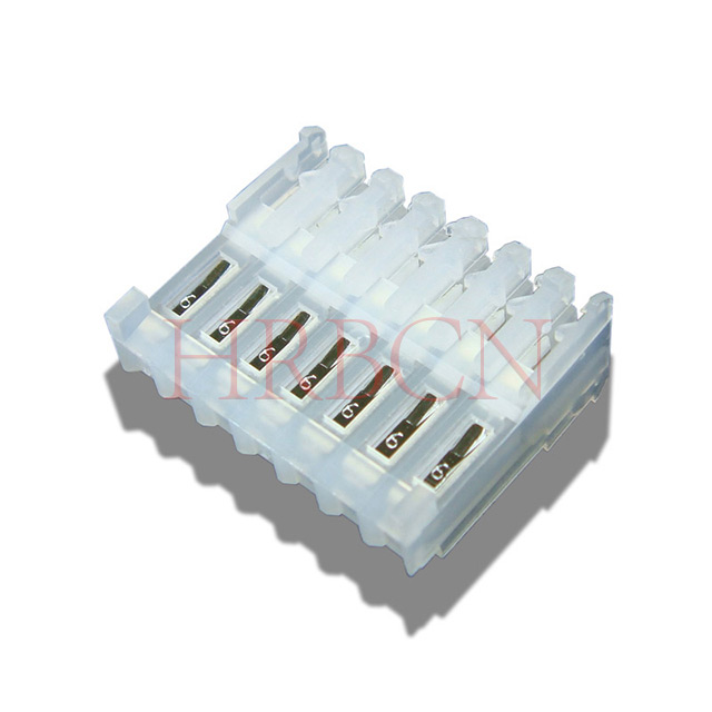M2051-N-R feed-through IDC connector 2.54 pitch polarized design for daisy chain wiring