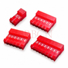 3.96mm Pitch Right Angle Closed End IDC Connector No Polarizing Tabs, 2-24 Pin
