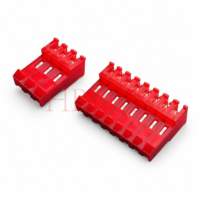 HRB M7060-N-C 3.96mm 180° feed-through IDC connector with locking ramp, no polarizing tabs AWG22