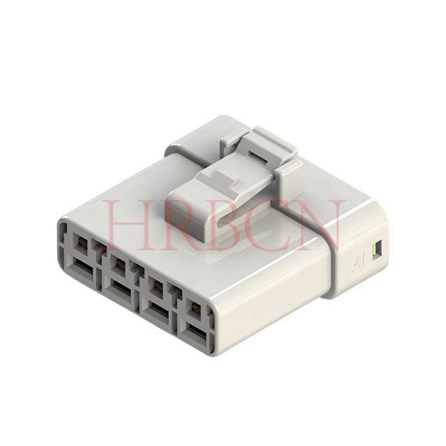 HRB waterproof receptacle housing with TPA secondary lock