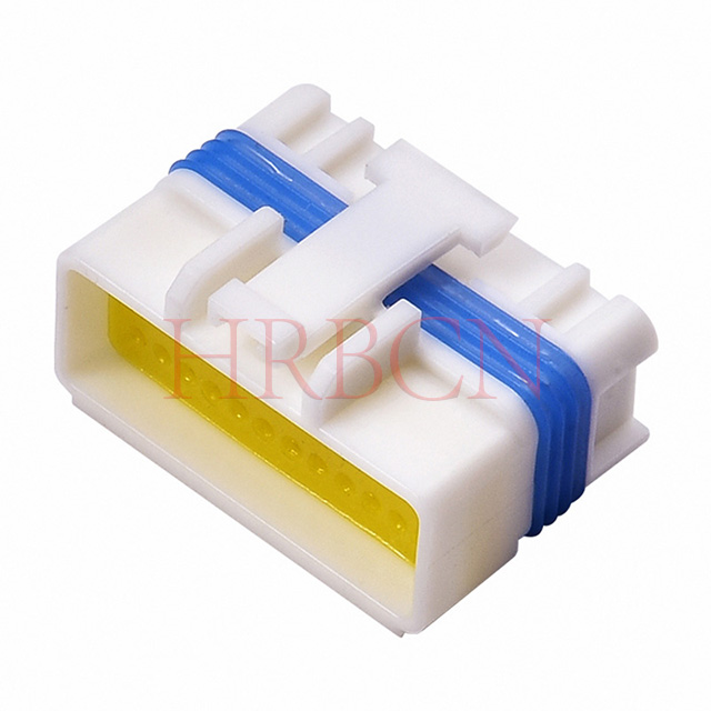 White male receptacle housing of HRB 2.0mm compact wire-to-board waterproof connector