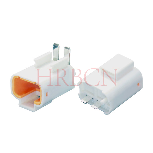 HRB 6.35mm pitch PCB pin header IP67 waterproof wire to board connector header