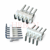 HRB 3.96mm pitch PCB header, UL94 V‑0 housing, tin‑plated pins